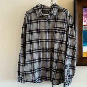 Men’s Blue/Brown XL Patagonia Flannel shirt